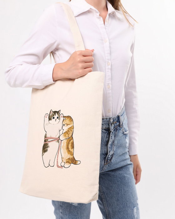 Zoozie Bags 1102 Bolso de Mano de Algodón 100% Color Crema